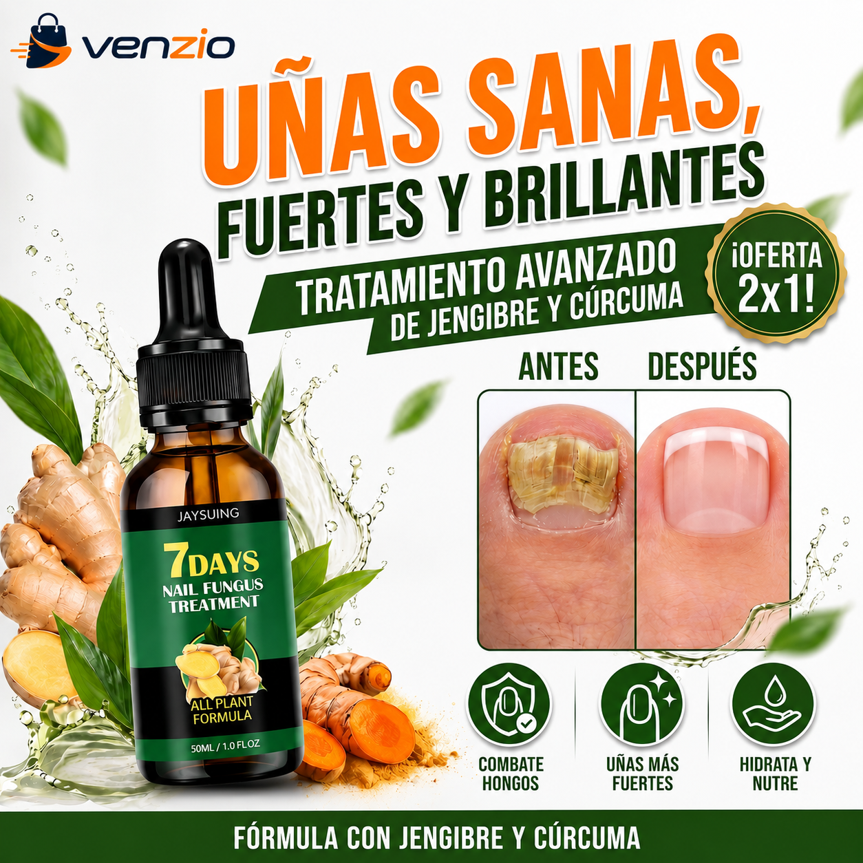 Aceite anti-hongos uñas