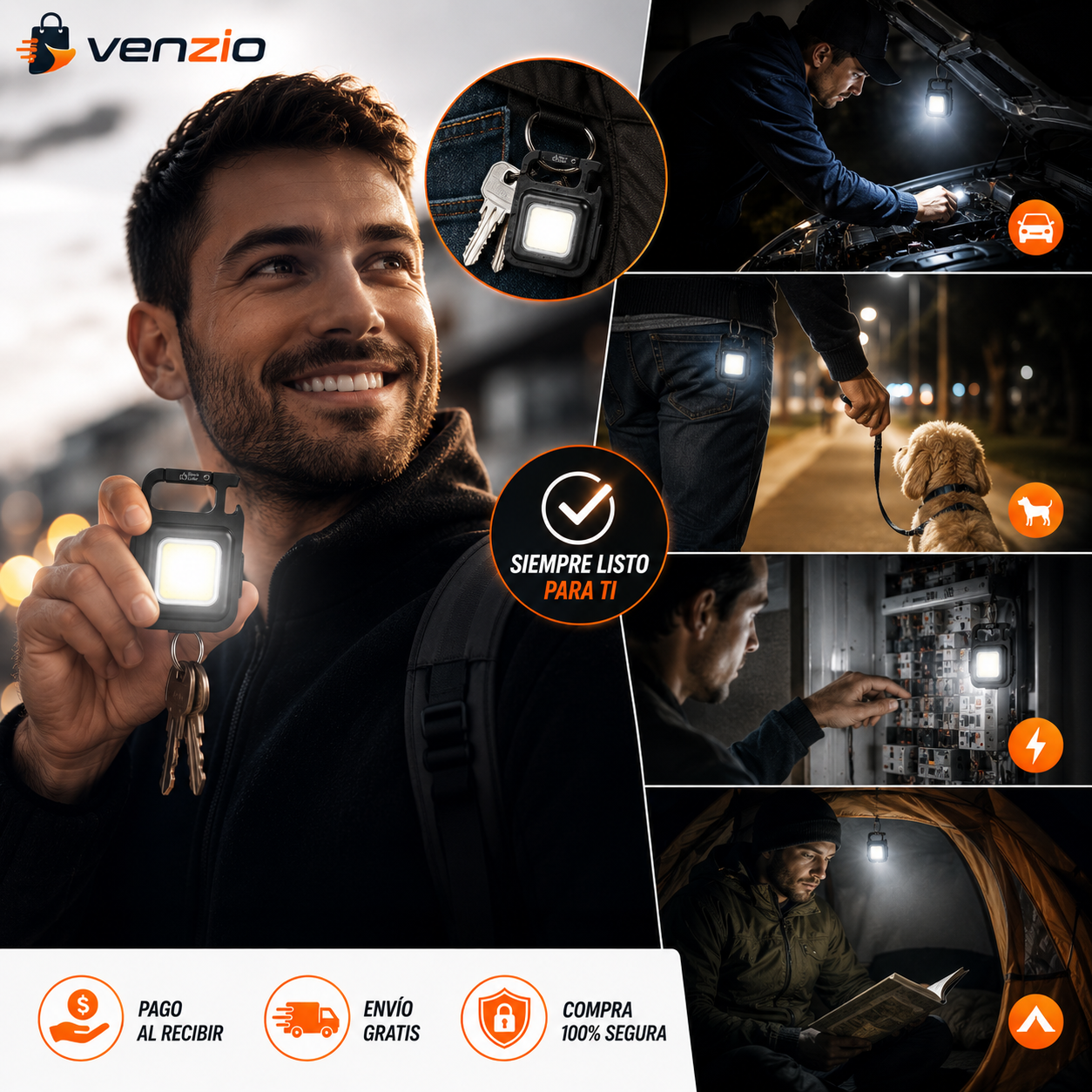 🔑 ¡Ilumina cualquier momento con este llavero LED! – Llévate 2 por el precio de 1