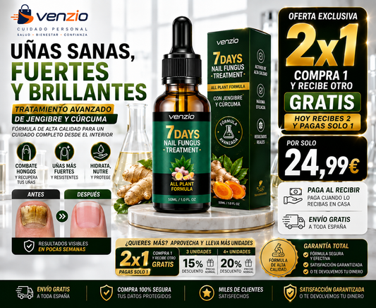 🔥 ¡BASTA DE ESCONDER TUS UÑAS! ⚡ TRATAMIENTO ANTI HONGOS 7 DÍAS 100% NATURAL